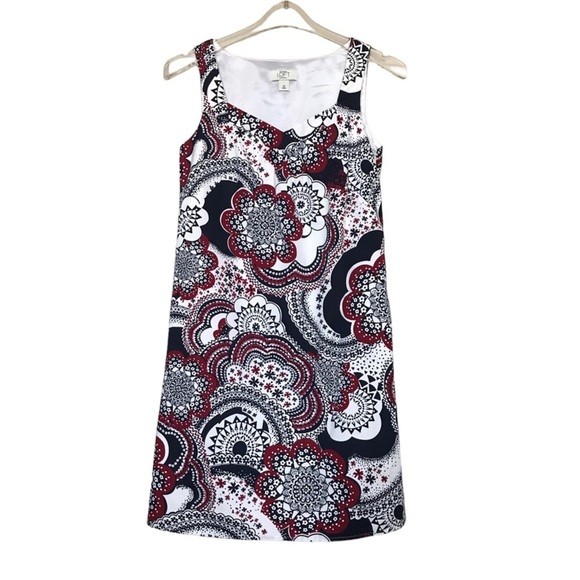 Ann Taylor Loft Sleeveless Dress Size 2P Office Party Cruise Career Cotton - Picture 1 of 10
